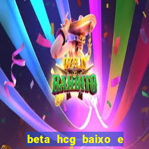 beta hcg baixo e gravidez evoluiu